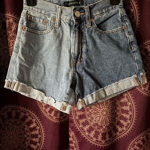 Aeropostale Women's Rolled Hem Jean Shorts